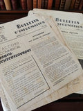 Lot bulletins d'information Interagra années 50 vintage rétro documents anciens
