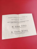 Ancien papier élections législatives 1910 vintage, carte partisane imprimée
