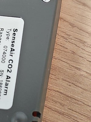 Détecteur CO2 Senseair alarm portatif écran LCD orange non testé