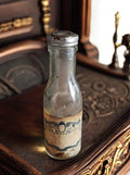Mignonette liqueur d'anis France ancienne bouteille verre étiquette décorative