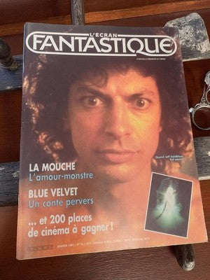 Magazine cinéma vintage L'Écran Fantastique n°76 janvier 1987 La Mouche Blue Vel