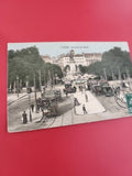 Ancienne carte postale oblitérée Lyon Cours du Midi tramways vintage
