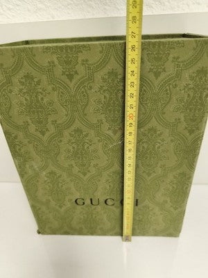Boîte Gucci verte à motif baroque, coffret rangement logo GUCCI