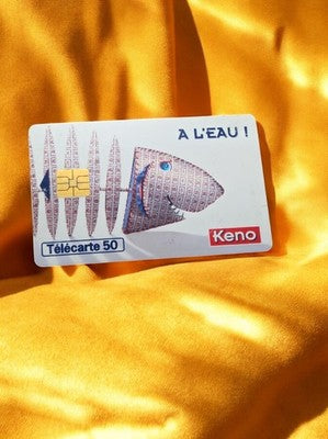 Télécarte 50 unités Keno vintage – Carte téléphonique rétro poisson