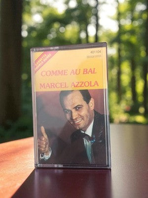 Cassette audio vintage Marcel Azzola Comme au Bal rétro K7 double durée
