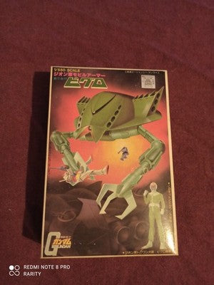Maquette Bandai Gundam 1/550 vintage, modèle Bigro, boîte illustrée Japon