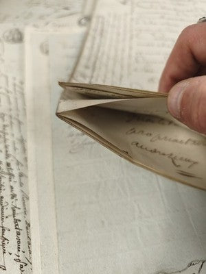 Gros lot lettres manuscrites administratives XIXe papier timbré 1816-1821