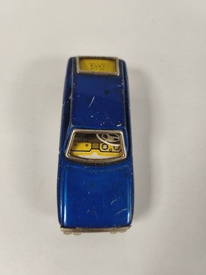 Jouet automobile vintage China tin toy MF234 en tôle bleue