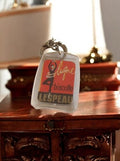Porte-clés publicitaire vintage Biscotte Lespeau France années 60 rétro