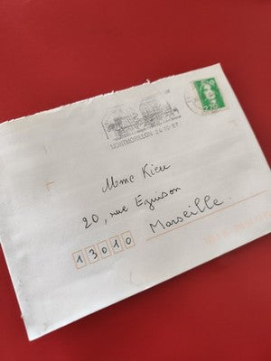 Ancienne enveloppe timbrée oblitérée 1997 Montmorillon philatélie collection