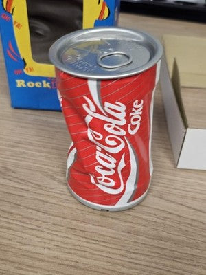 Figurine canette Coca Cola Rocking Can vintage Music World boîte d'origine