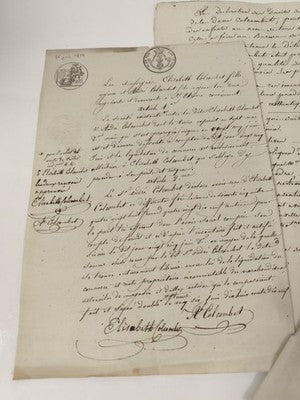 Ensemble de lettres administratives manuscrites XIXe, 1813, plume, timbres 25 c