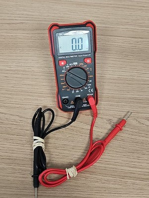 Beva W-002 Vintage Digital Multimeter, Used Black Red Electronic Tester
