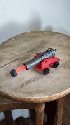 Canon Playmobil médiéval vintage rouge noir jouet accessoire chevalier