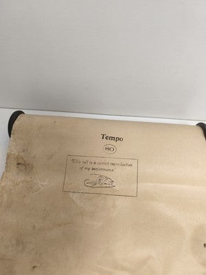 Rouleau de musique ancien piano mécanique Tempo 80 reproduction vintage