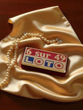 Pin's vintage émaillé 6 sur 49 LOTO rétro broche publicitaire années 80