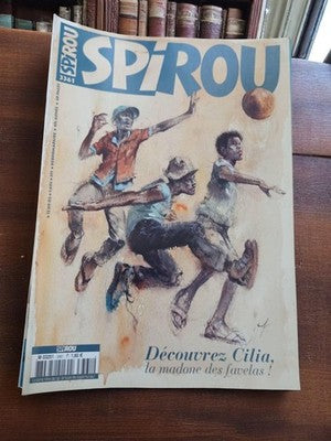 Magazine Spirou 3361 ancien, couverture illustrée, vintage collector