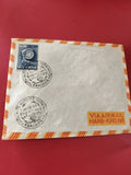 Ancienne enveloppe timbrée oblitérée Vietnam airmail pour collection philatélie