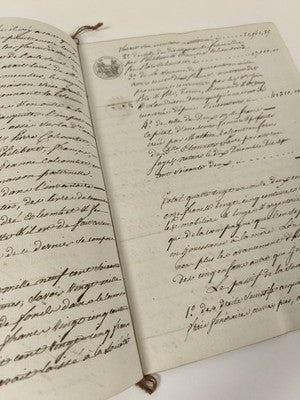 Lettre administrative manuscrite 1814, papier timbré, XIXe siècle