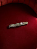 Bracelet large vintage années 80 aspect métallique, bijou rétro chic
