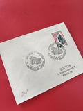 Ancienne enveloppe philatélique oblitérée Expo 1966 Bagnères-de-Luchon