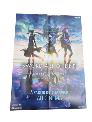 Poster Sword Art Online Progressive Aria of a Starless Night film anime plié