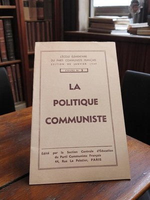 Livret école communiste 1947 – dossier politique PCF vintage propagande rare