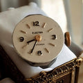 Montre mécanique vintage Electra cadran blanc antichoc – petit format rétro