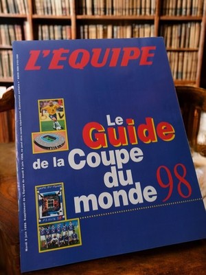 Guide officiel L'Équipe Coupe du Monde 98 vintage football France 1998
