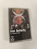 Cassette audio K7 Iron Butterfly musique rock format bande magnétique d'occasion