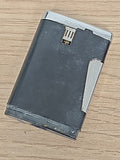 Briquet ancien Ronson noir chromé vintage, allumeur rétro à recharger, années 60