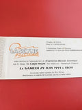 Ancienne carte invitation La Seyne Festivals 1991 Exposition céramique vintage