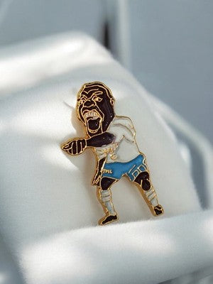 Pin's vintage joueur Olympique de Marseille OM émaillé badge ancien football