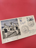 Ancienne enveloppe timbrée 1953 Marine Paris, oblitérée, philatélie collection