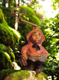 Porte-clés vintage figurine lutin publicitaire, finition peinte, ancien