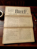 Journal ancien BREF 1928 presse rétro vintage Paris hebdomadaire papier d'époque
