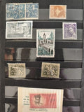 Lot de timbres vintage France anciens pour collection philatélique rétro