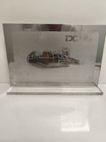Plaque décorative DCNS métal sous-marin Scorpène Brésil ancien trophée marine