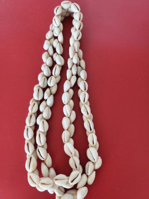 Collier ancien vintage gros coquillages naturel rétro collection bijoux ethnique