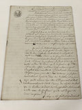 Ancienne lettre manuscrite administrative 1814, papier timbré 75 c