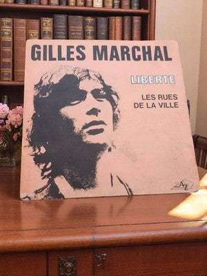 Vinyle 45 tours Gilles Marchal Liberté rétro AZ pochette illustrée