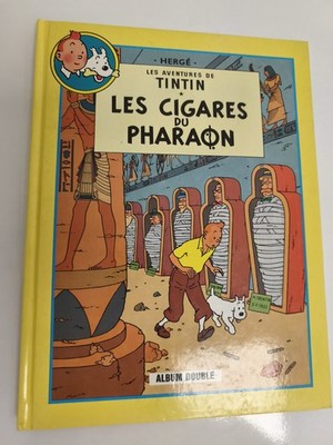 Bande dessinée Tintin Les Cigares du Pharaon album double couverture rigide