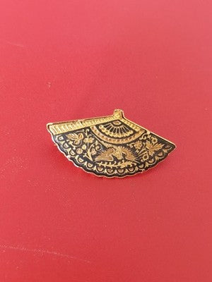 Broche ancienne émaillée vintage rétro, bijou de collection, accessoire ancien
