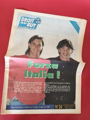 Ancien journal vintage Olympique de Marseille DROIT AU BUT rétro football collec