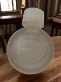 Miniature parfum vintage Giv, flacon rond verre dépoli, ancien rare
