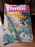 Magazine Tintin ancien n°44 1985 – Brelan de Dames, Temple de Linjar, poster Tou