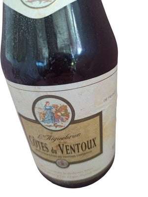 Bouteille vin ancien L'Aiguebrun 1999 Côtes du Ventoux vintage rétro