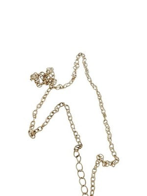 Collier vintage plaqué or fleur perle blanche, pendentif rétro élégant
