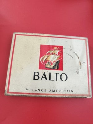 Ancienne boîte à cigares métal publicitaire BALTO vintage décoration rétro