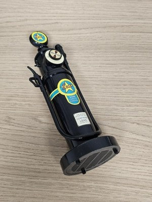 Radio vintage FM forme pompe à essence rétro noire déco originale années 80